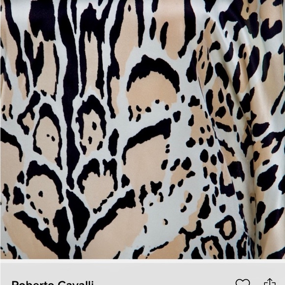 Roberto Cavalli Multicolor Silk Animal Print One Shoulder Asymmetrical Dress - Picture 10 of 10